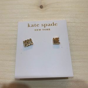 Kate Spade “KISS Me” Studs